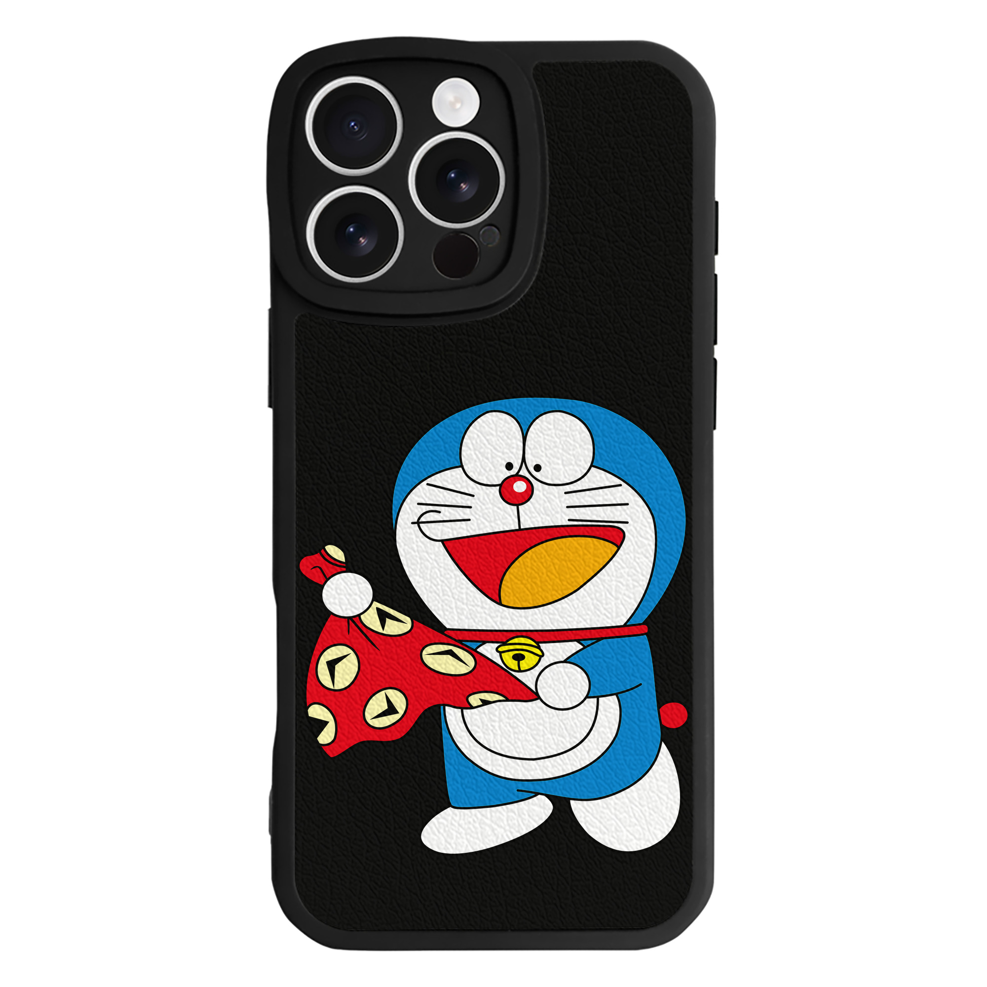 （画像用） ドラえもん Doraemon 【iPhone 16シリーズ対応】シリコンスマホケース（レザー調） 材質：シリコン